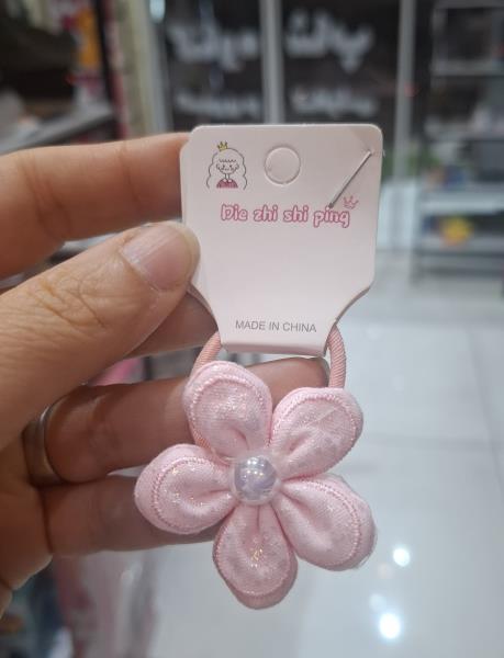 کش مو طرح گل پارچه ای