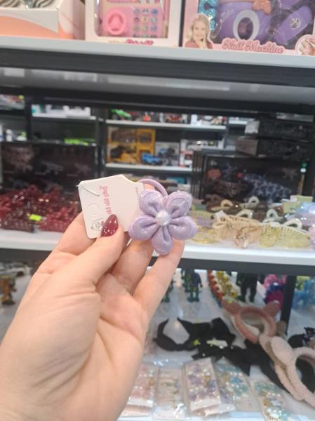 کش مو طرح گل پارچه ای
